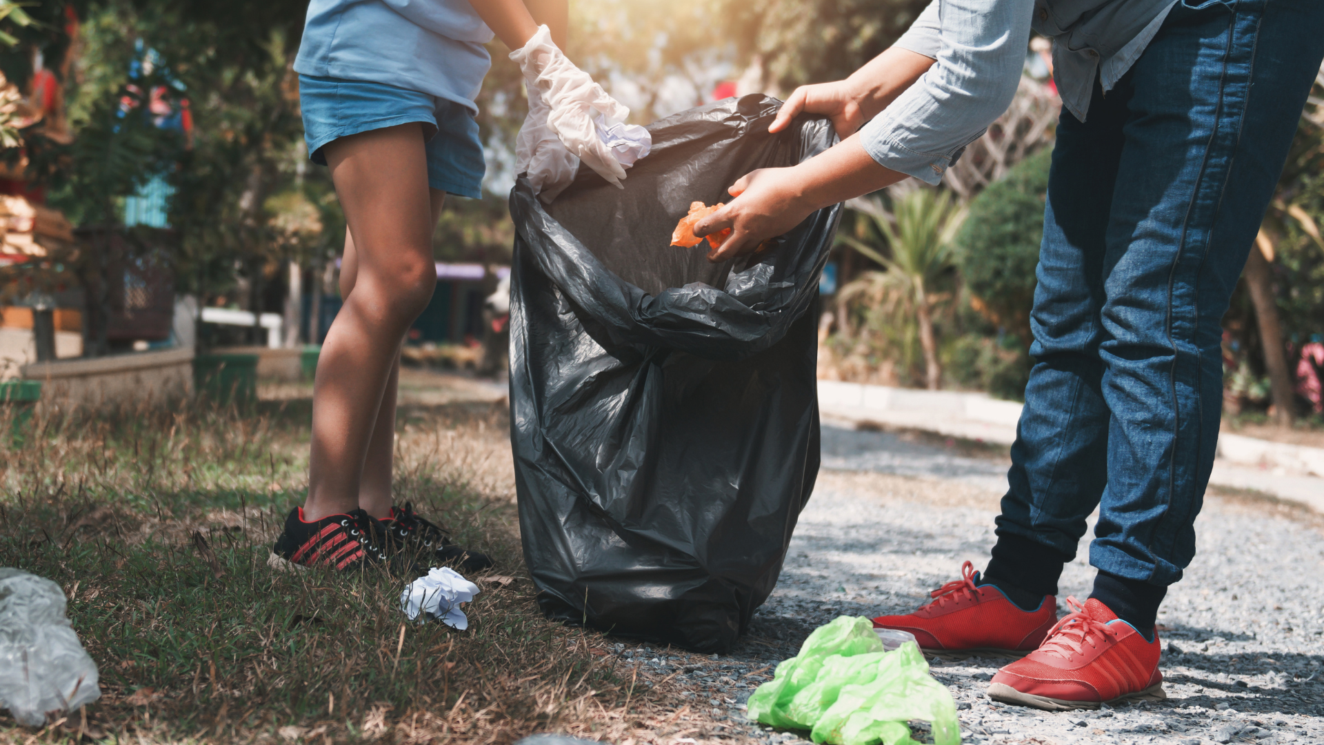 Working for the city by picking up illegal dumping